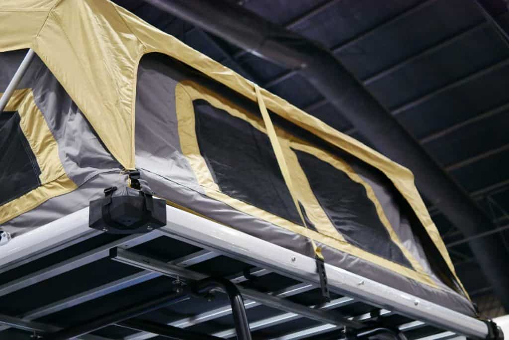 Parts of a rooftop tent